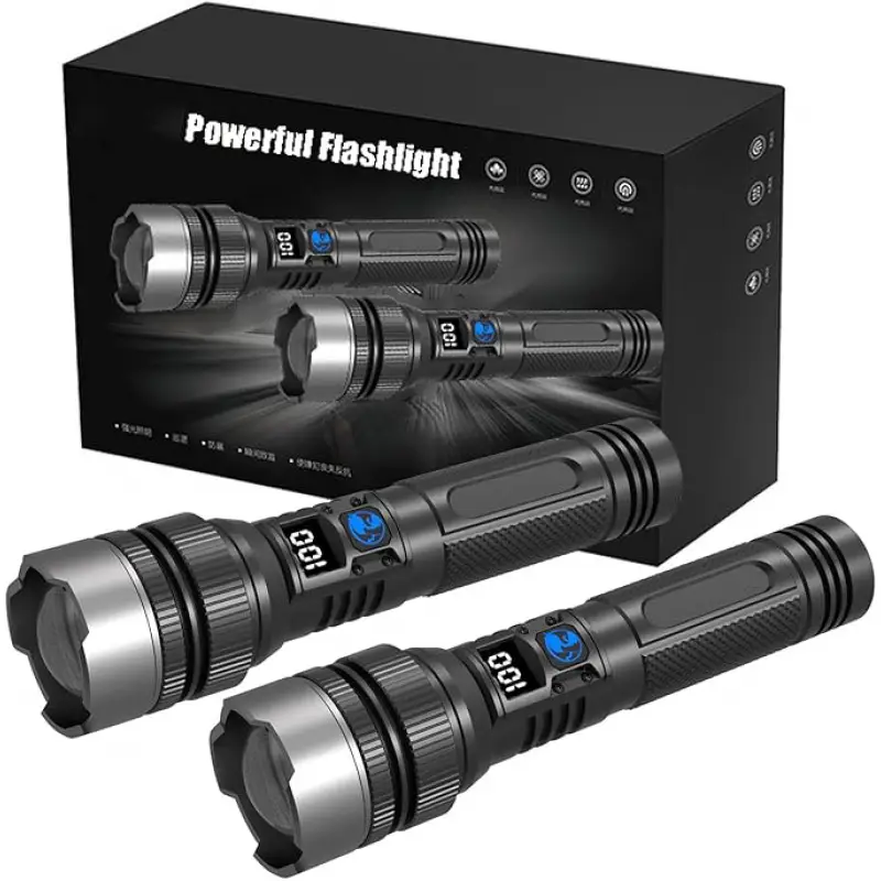 Battery Outdoor Camping - Ultra-Bright Rechargeable Flashlight, Compact & Lightweight
