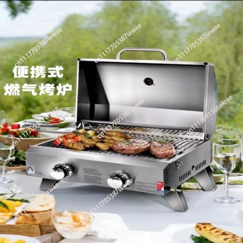 Outdoor Camping Gas Stove - Portable Windproof Gas Camping Stove Outdoor