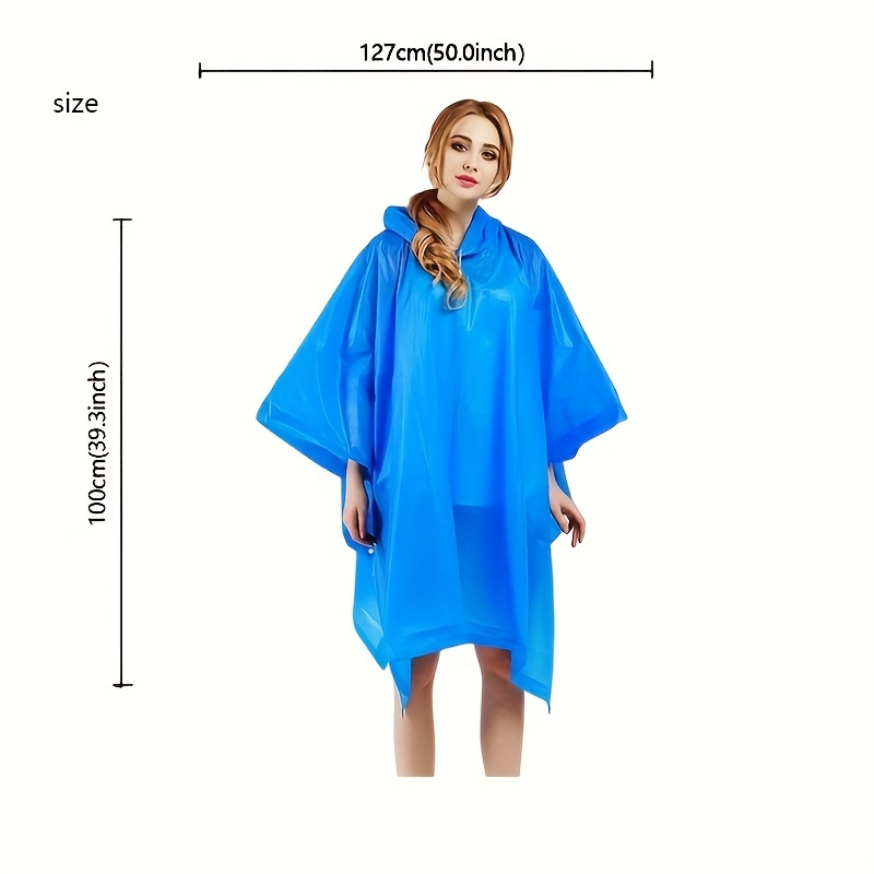 Rain Ponchos For Adults Pouch  - Outdoor Camping Jacket 评论和价格