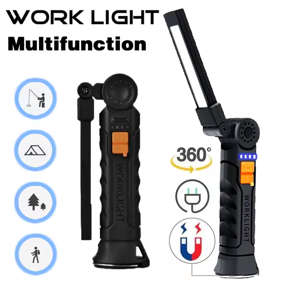 Portable COB LED Flashlight US - Battery Outdoor Camping 评论和价格