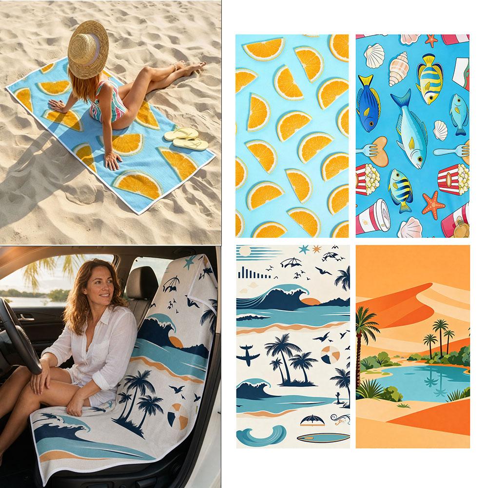 2‑in‑1 Beach Towel Car Seat Co - Outdoor Camping Mattress 评论和价格