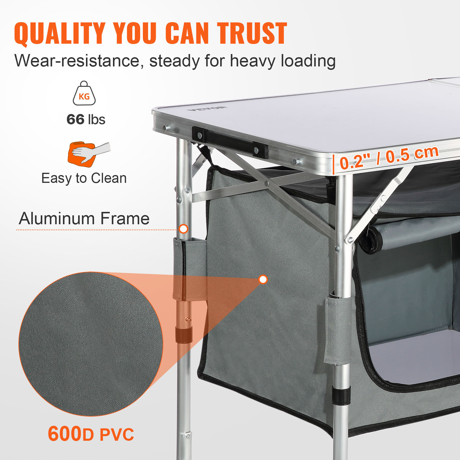 SucceBuy Camping Kitchen Table - Outdoor Camping Kitchen Setup 评论和价格