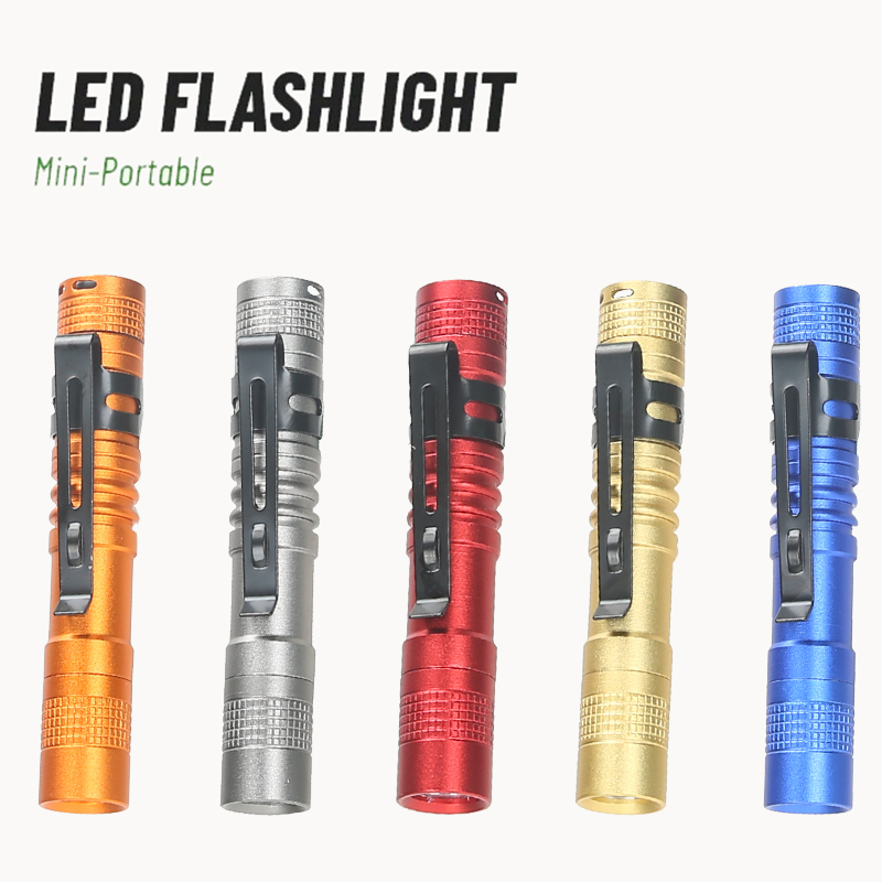 Portable Mini LED Pen Flashlig - Battery Outdoor Camping 评论和价格