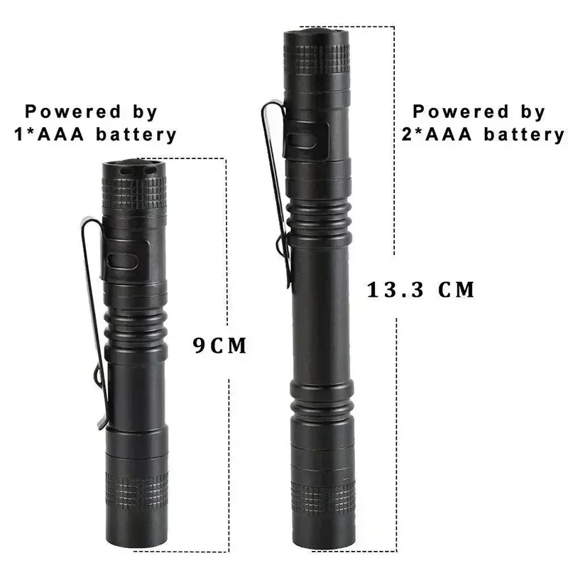 Portable Mini LED Pen Flashlig - Battery Outdoor Camping 评论和价格