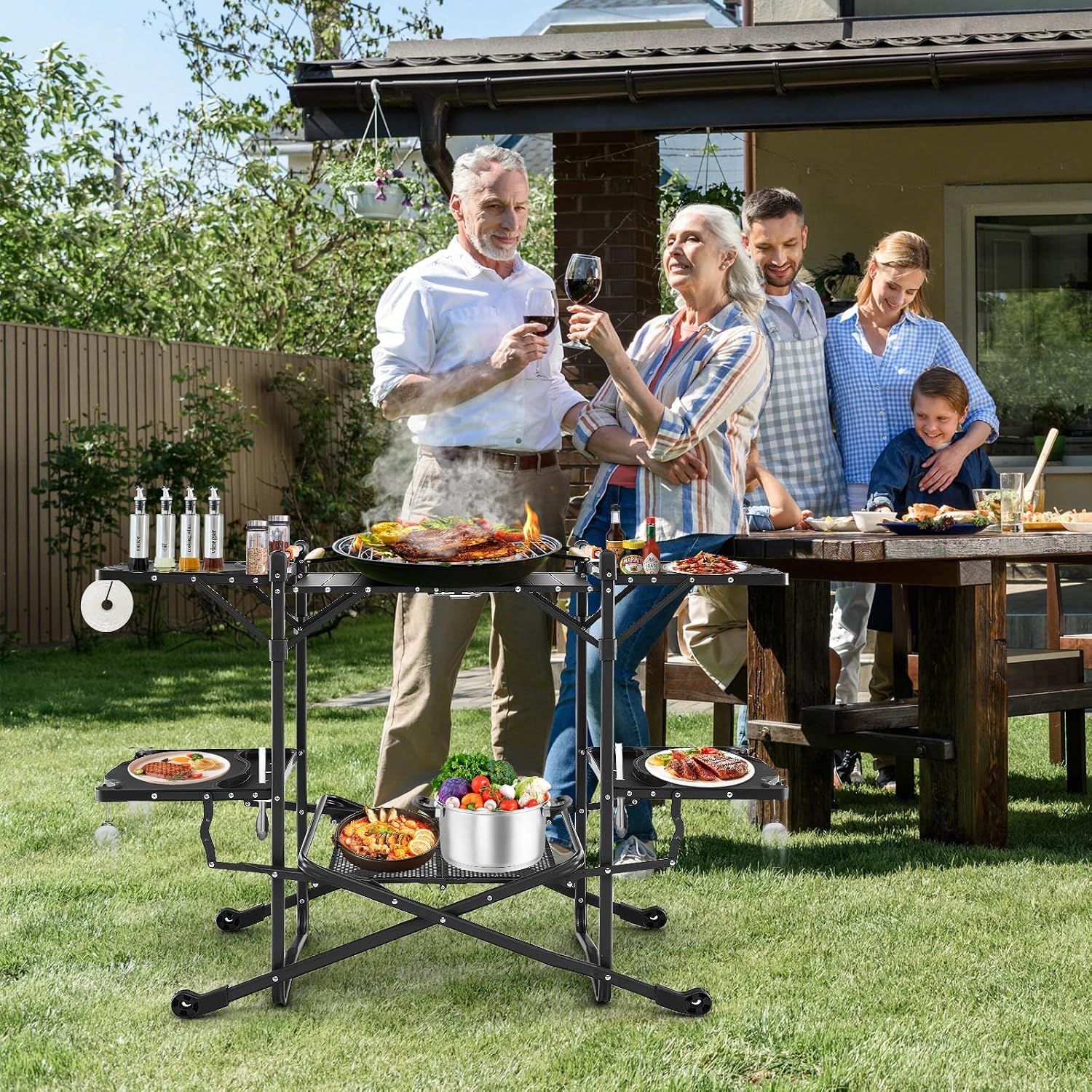 Portable Outdoor Folding Cooki - Outdoor Camping Kitchen Setup 评论和价格