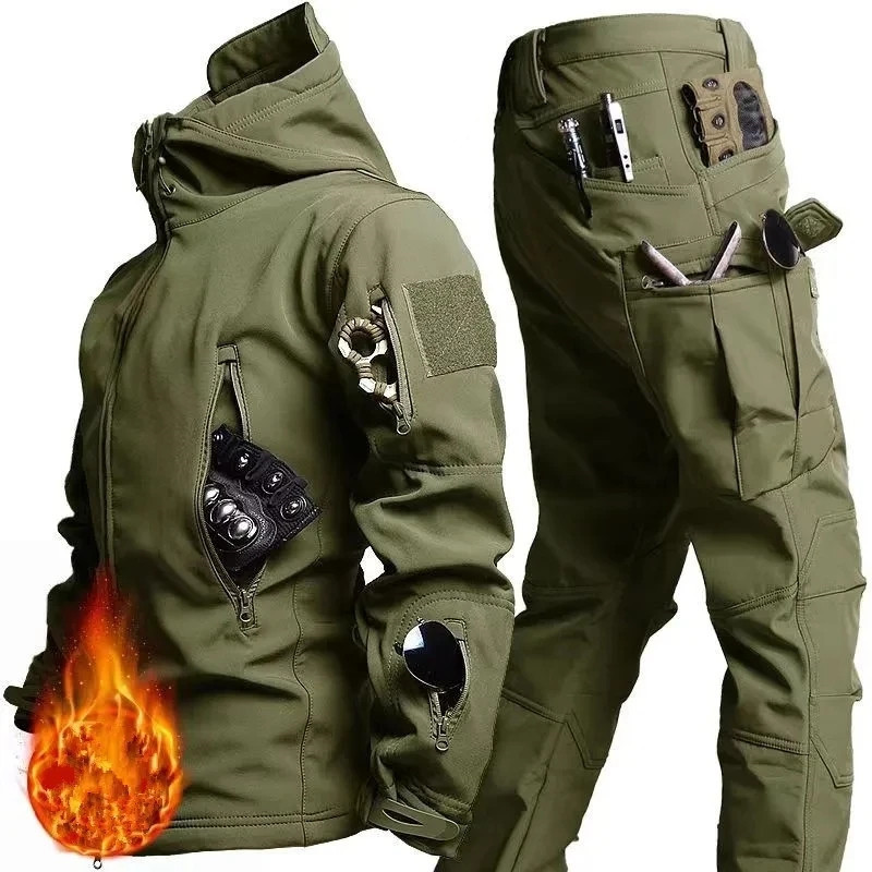 Men's Winter Autumn Fleece Jac - Outdoor Camping Jacket 评论和价格
