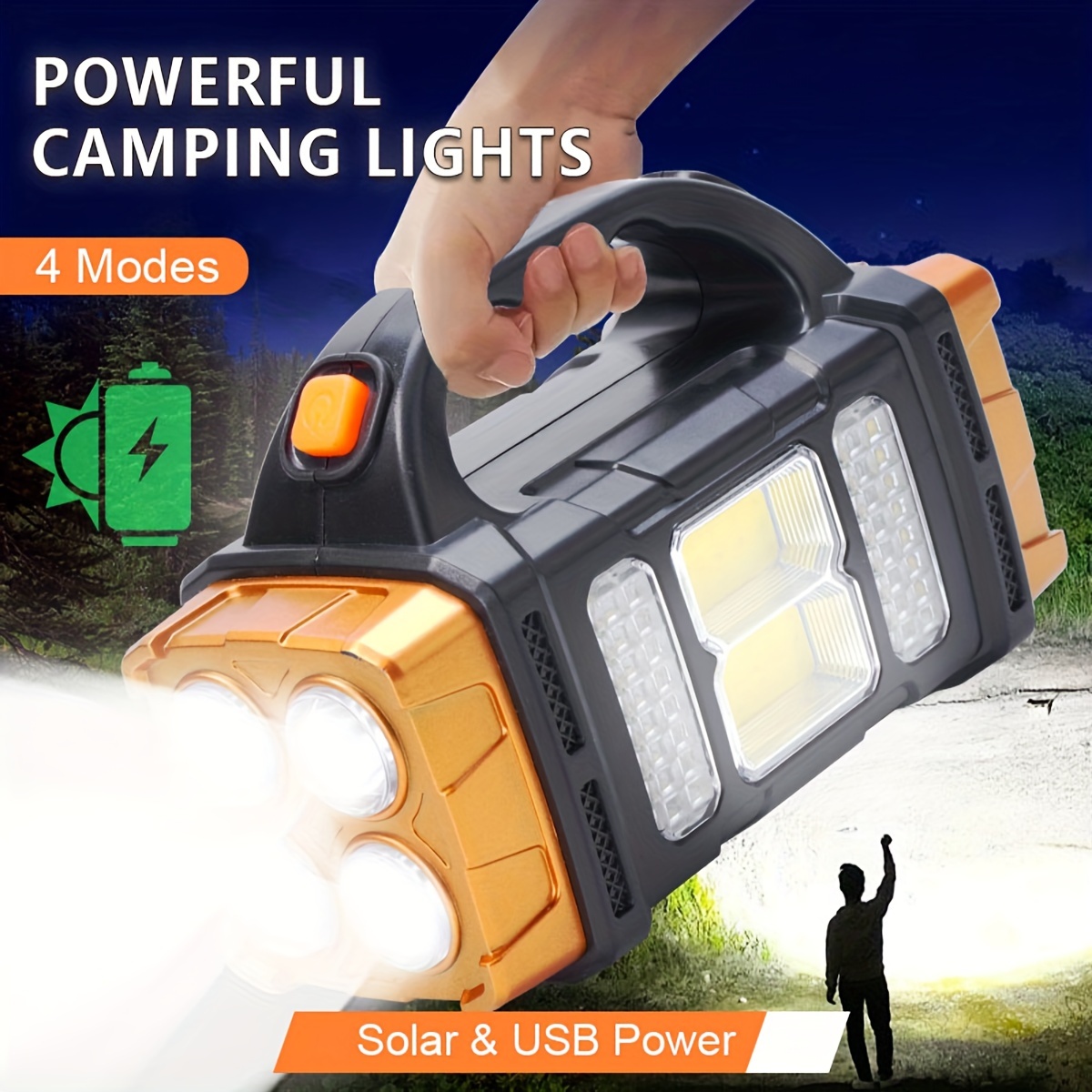 New Upgrade Rechargeable High  - Battery Outdoor Camping 评论和价格