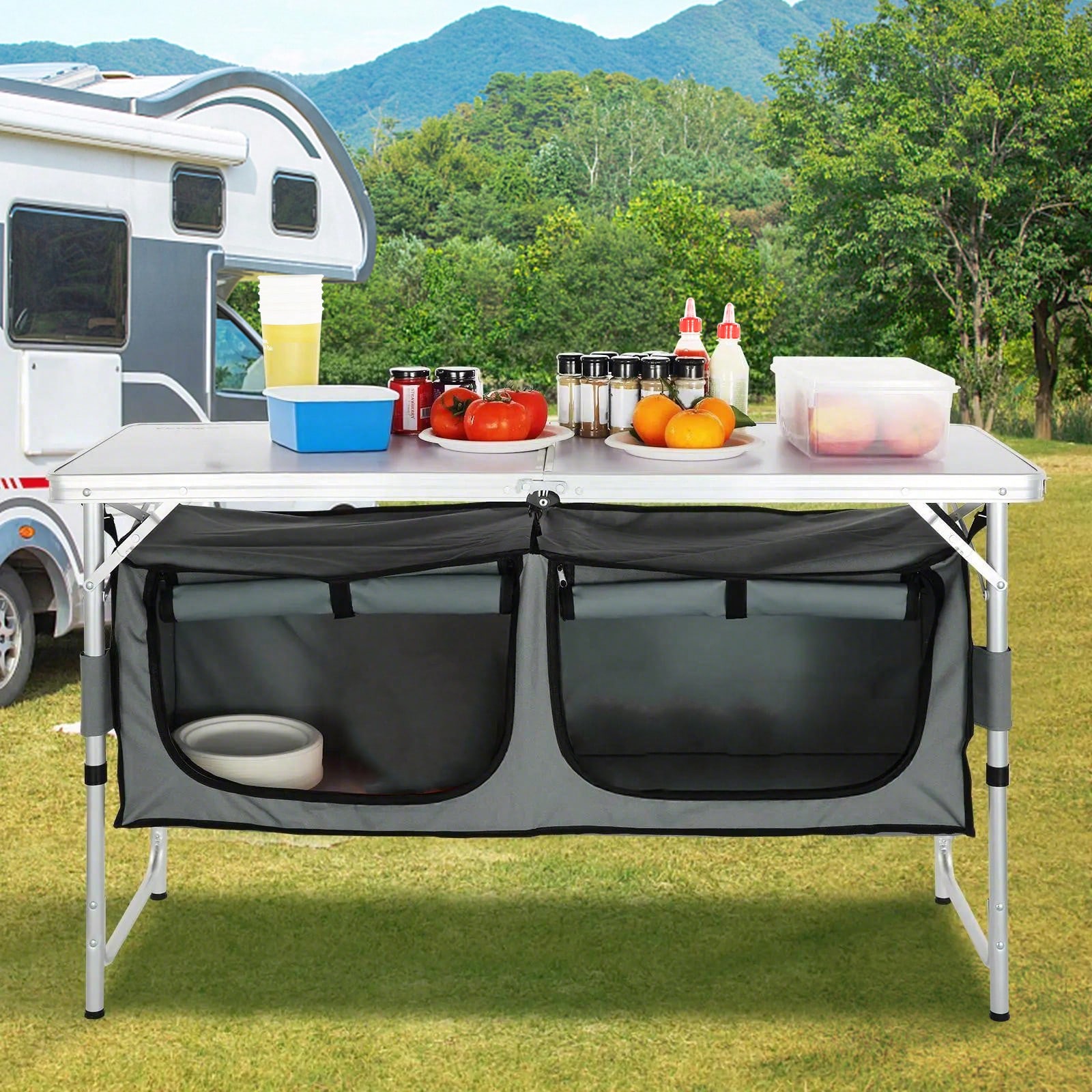Quick‑Set‑Up Folding Camping K - Outdoor Camping Kitchen Setup 评论和价格