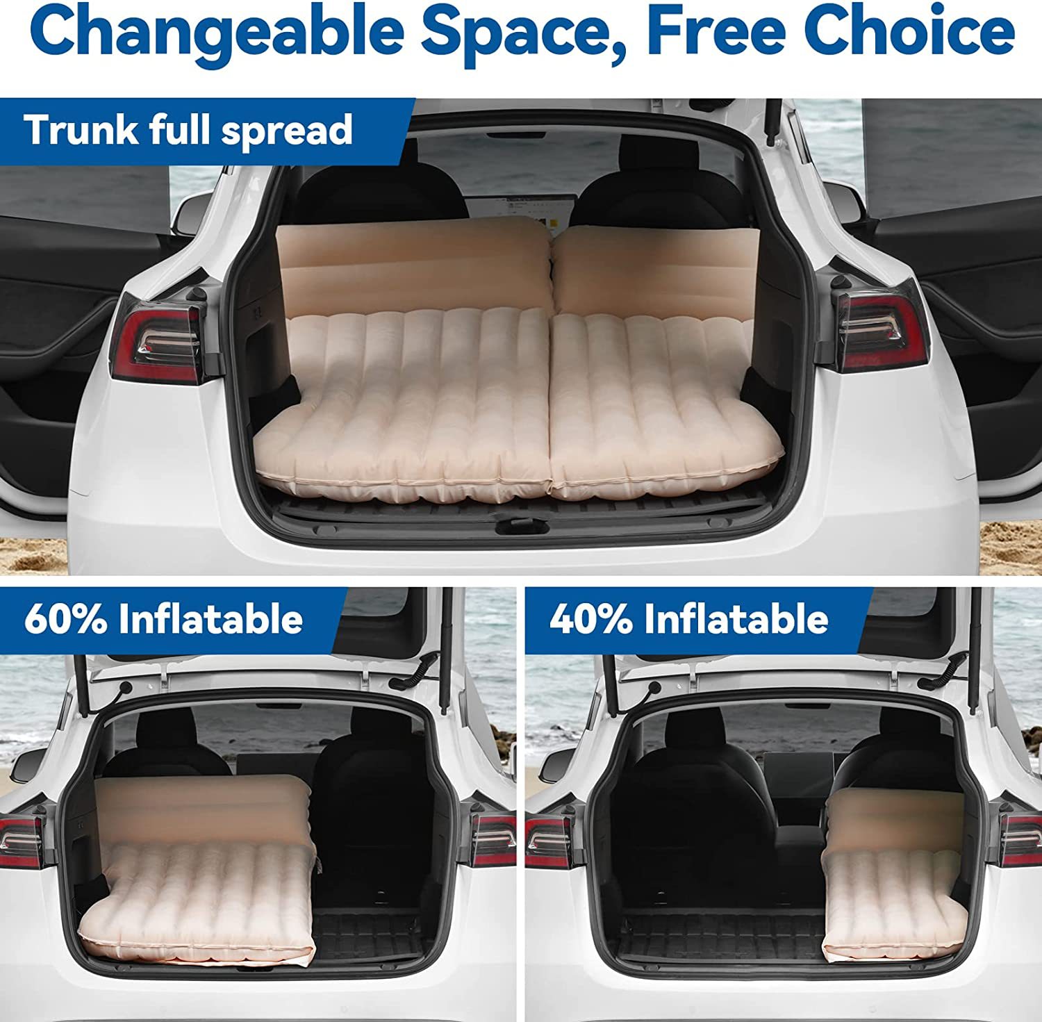 Car Inflatable Bed For Tesla M - Outdoor Camping Mattress 评论和价格