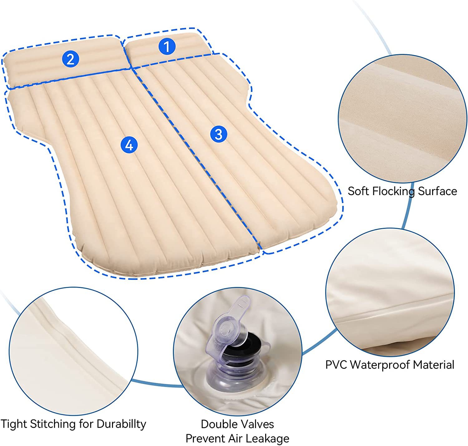 Car Inflatable Bed For Tesla M - Outdoor Camping Mattress 评论和价格