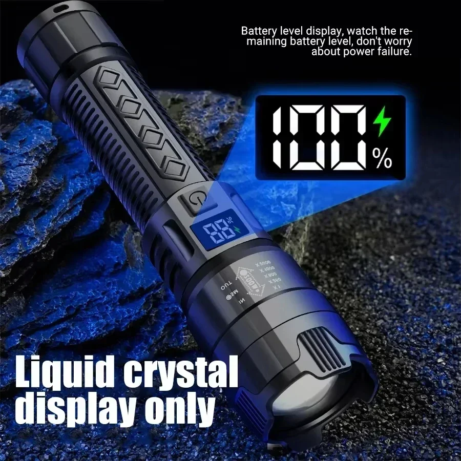 High Power 1000LM LED Flashlig - Battery Outdoor Camping 评论和价格