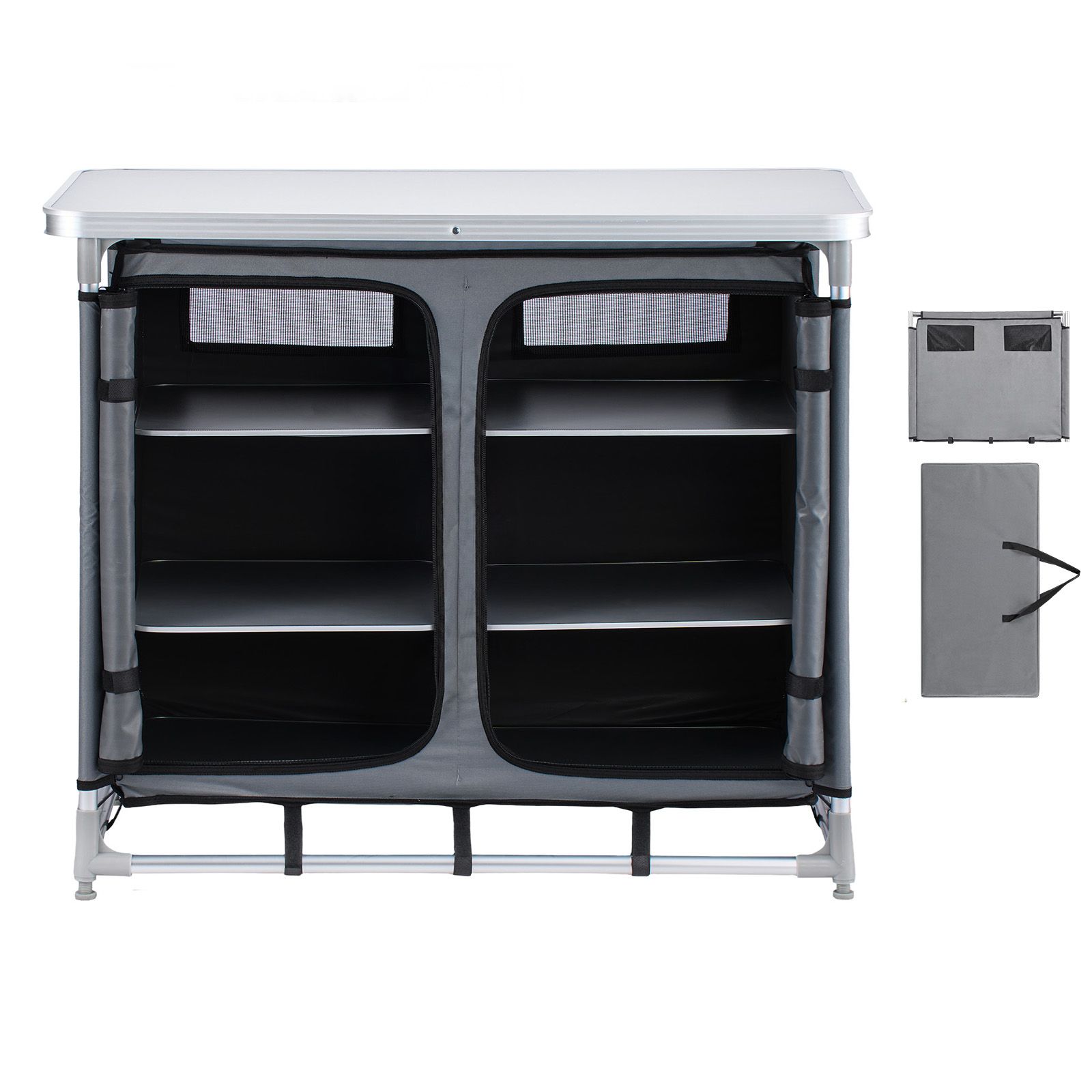 Camping Storage Cabinet, Outdo - Outdoor Camping Kitchen Setup 评论和价格
