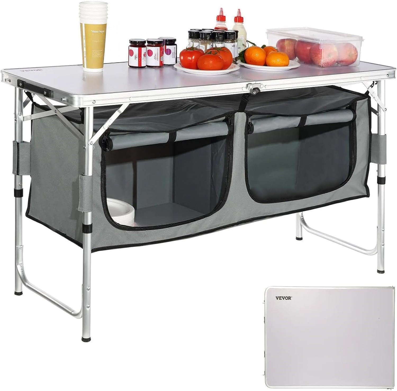 Camping Kitchen Station, 3 Adj - Outdoor Camping Kitchen Setup 评论和价格