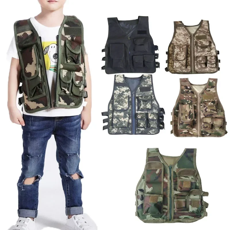 Kids Tactical Vest Army Fans O - Outdoor Camping Kids Activities 评论和价格