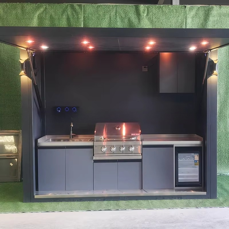 Portable Outdoor Kitchen Pod W - Outdoor Camping Kitchen Setup 评论和价格