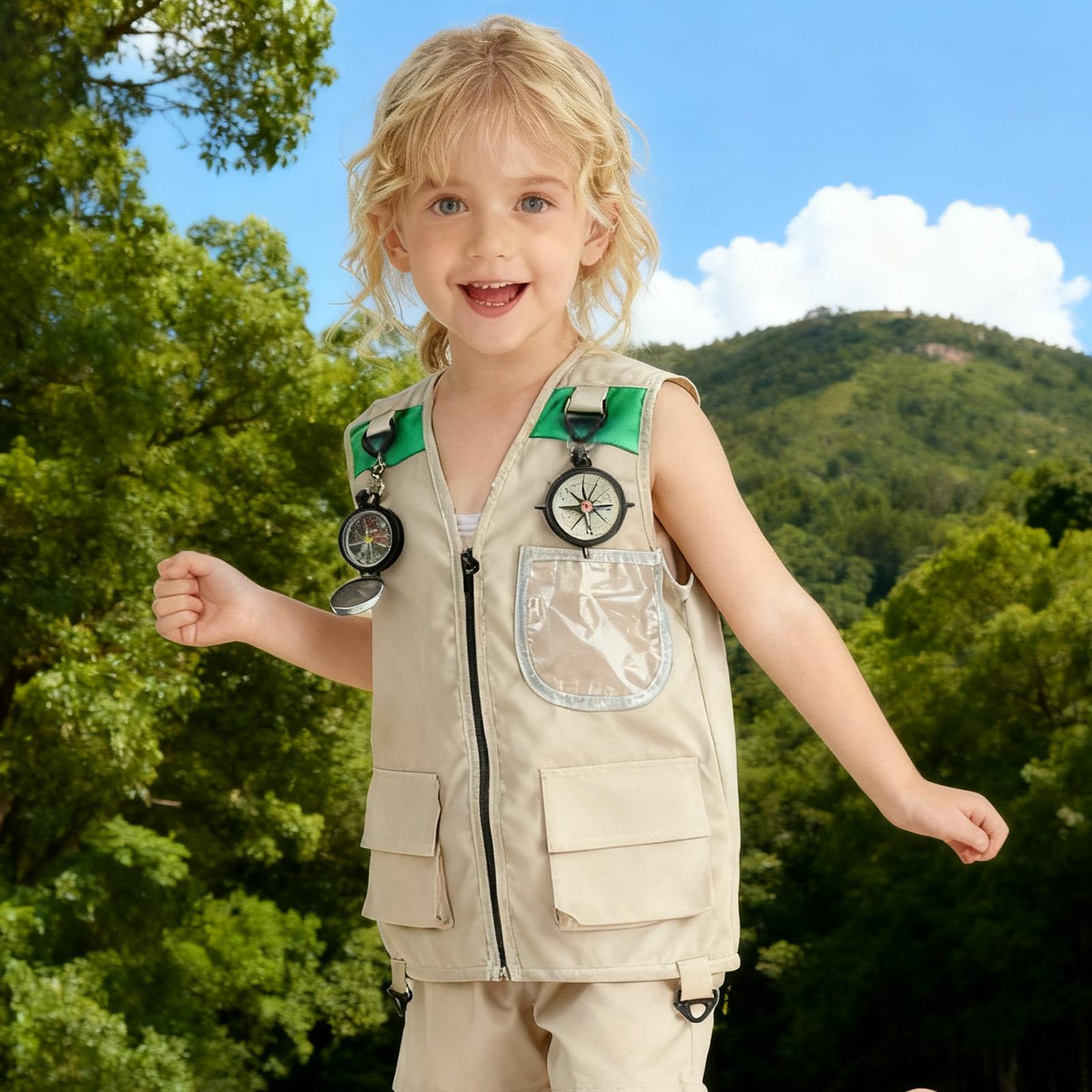 Kids Fishing Vest Sleeveless C - Outdoor Camping Kids Activities 评论和价格
