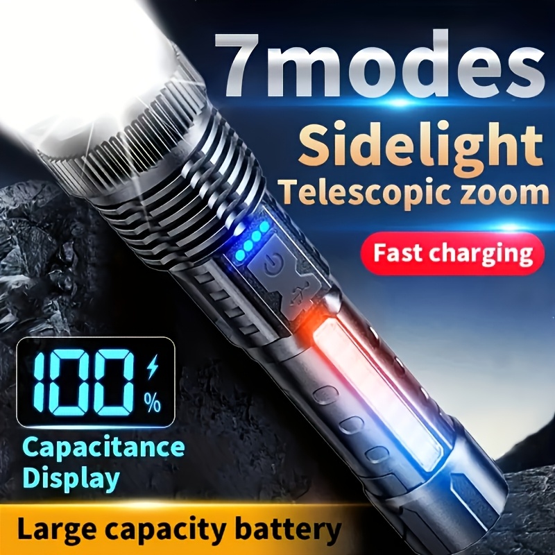 Powerful LED Flashlight Batter - Battery Outdoor Camping 评论和价格